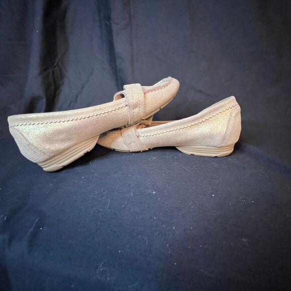 Baretraps Women's Oakes Moccasins Metallic Gold Suede loafer shoe Size 7.5‎ - Picture 11 of 12